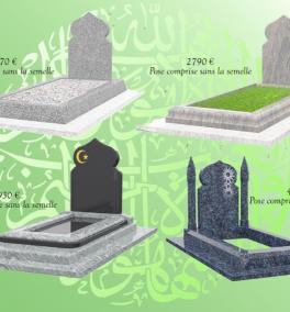 Exemples de modèles en granit pour la communauté musulmane 